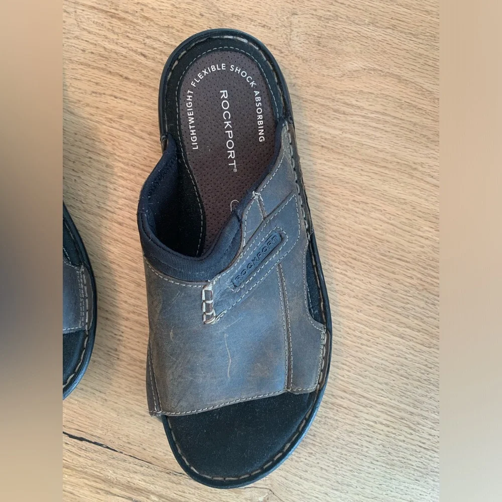 Rockport Rockier Sandal Lightweight Flexible Sandal Brown Men’s ‎ 8 Preloved